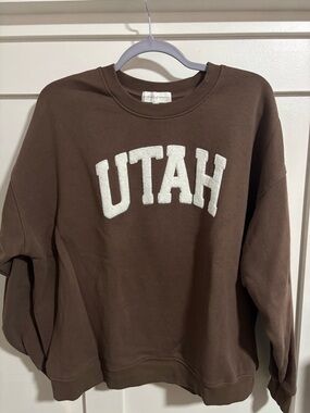 State of Mind Brown "UTAH" Crewneck Sweatshirt